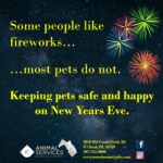 New Years Eve pet safety poster 2023